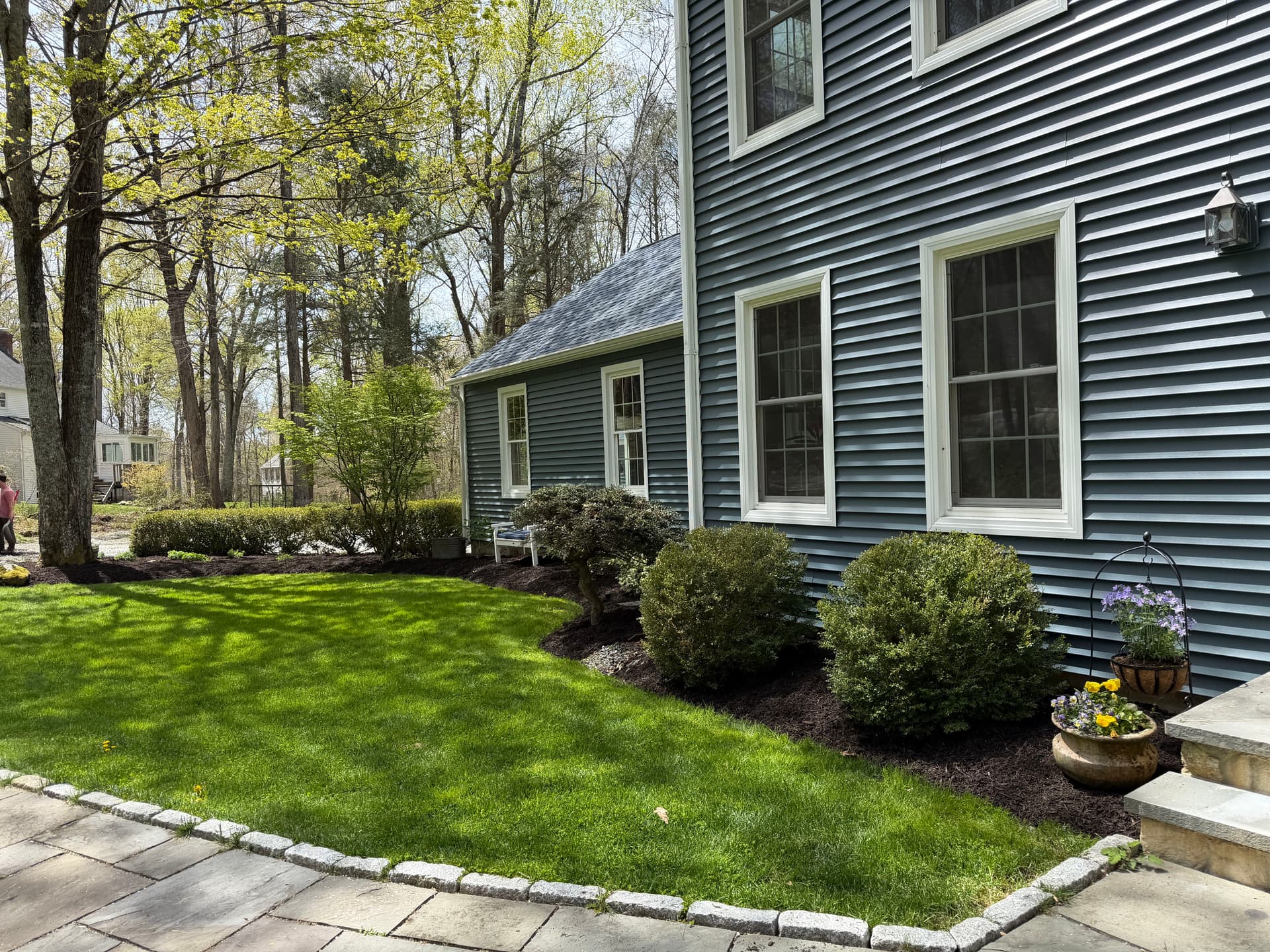 Gallery photos for Fresh Mulch Installation Pulls This Killingworth Property Together: Image #2