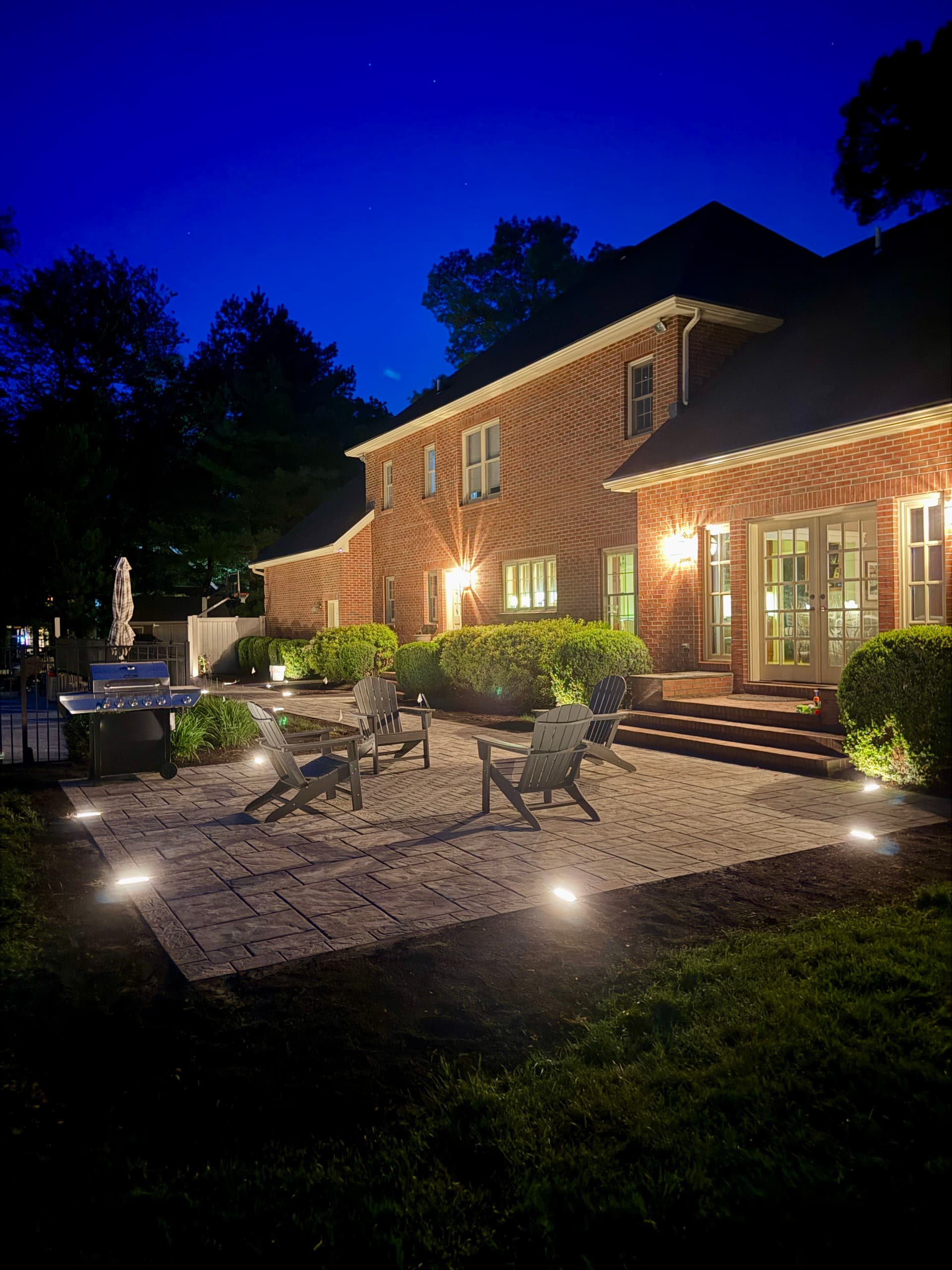Patio and Landscape Lighting Install in Madison CT image