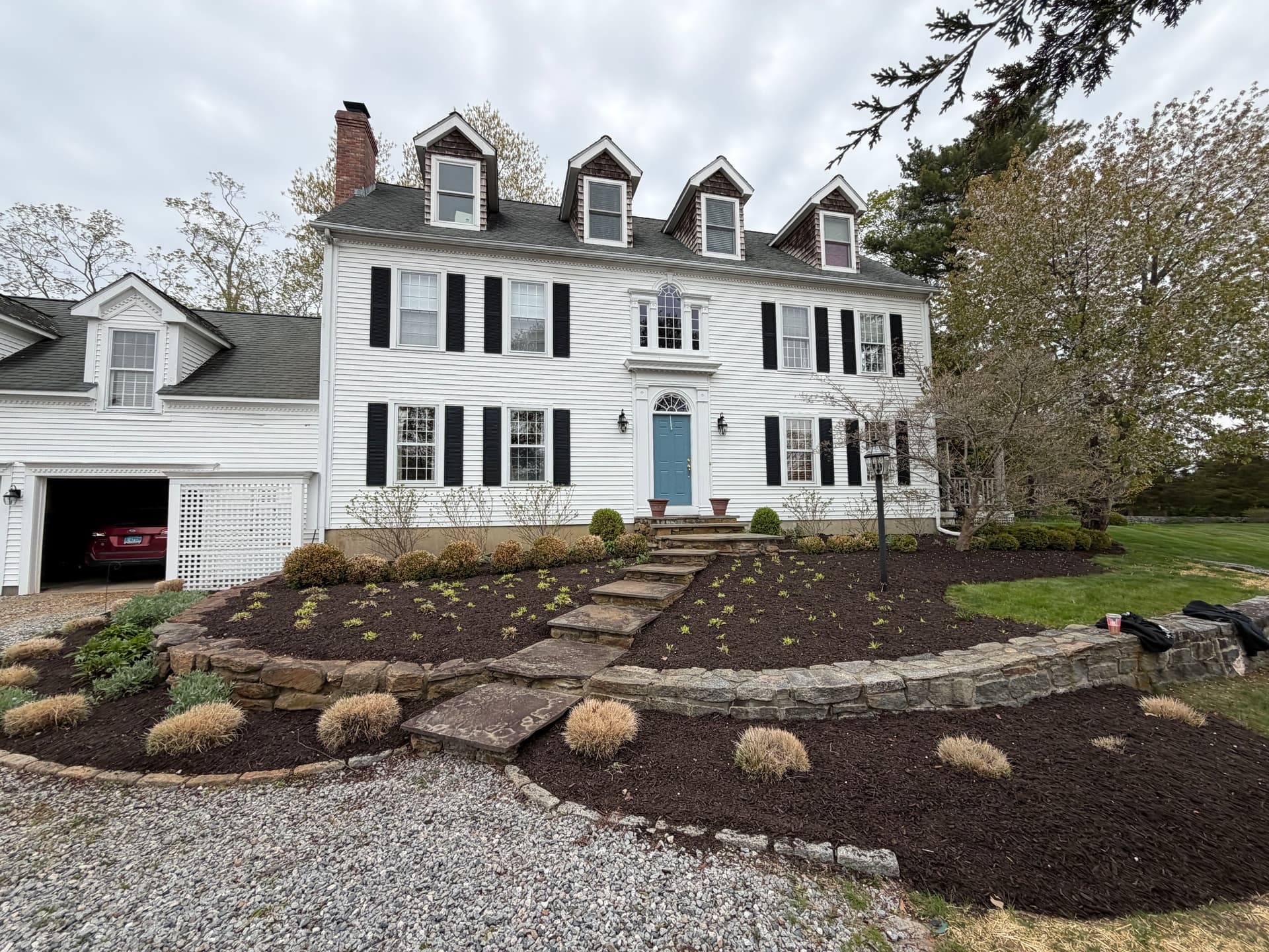 Fresh Mulch Installation Gives Madison Home a Clean Edge image