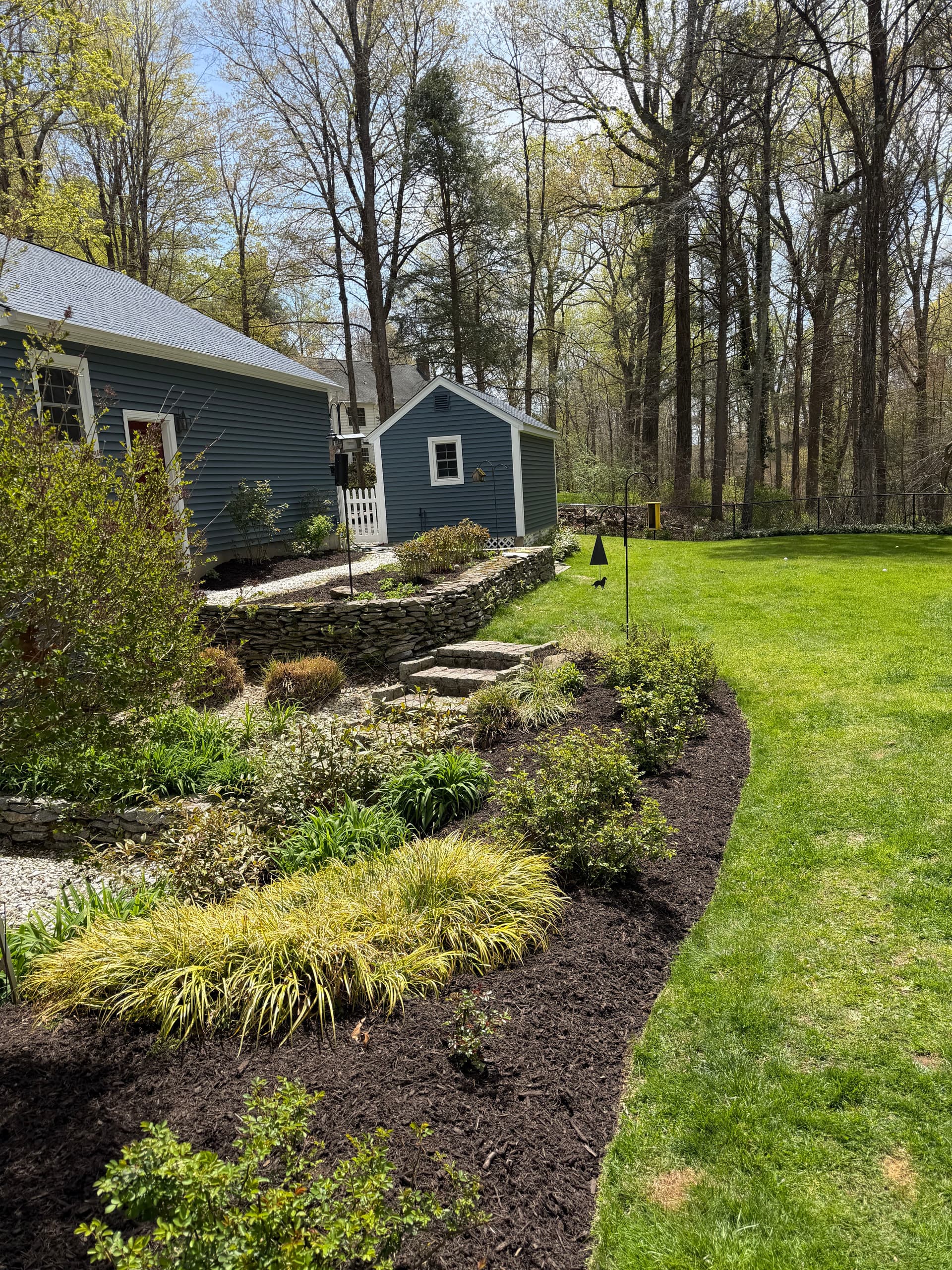 Gallery photos for Fresh Mulch Installation Pulls This Killingworth Property Together: Image #1