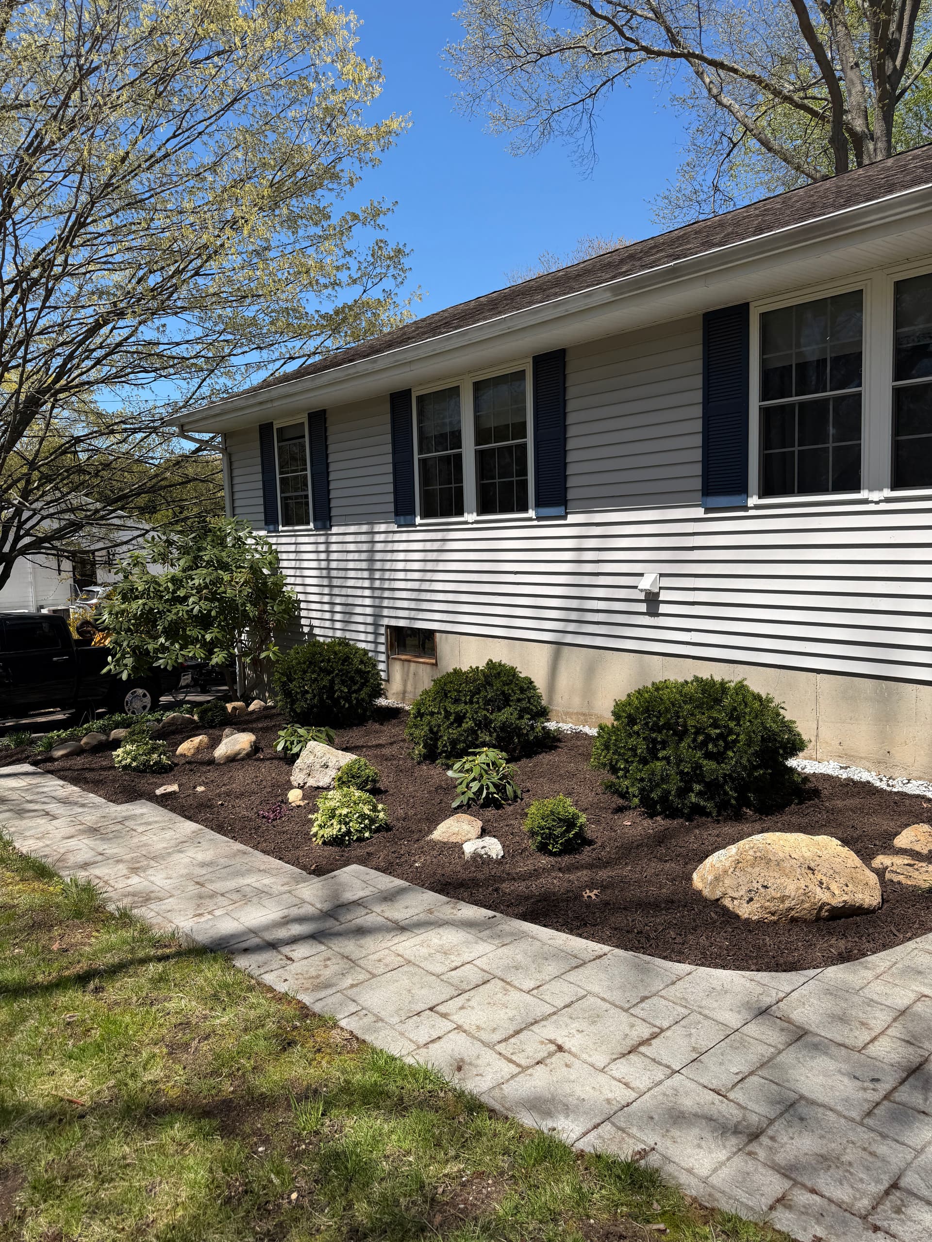 Fresh Mulch and New Plantings in Madison CT image