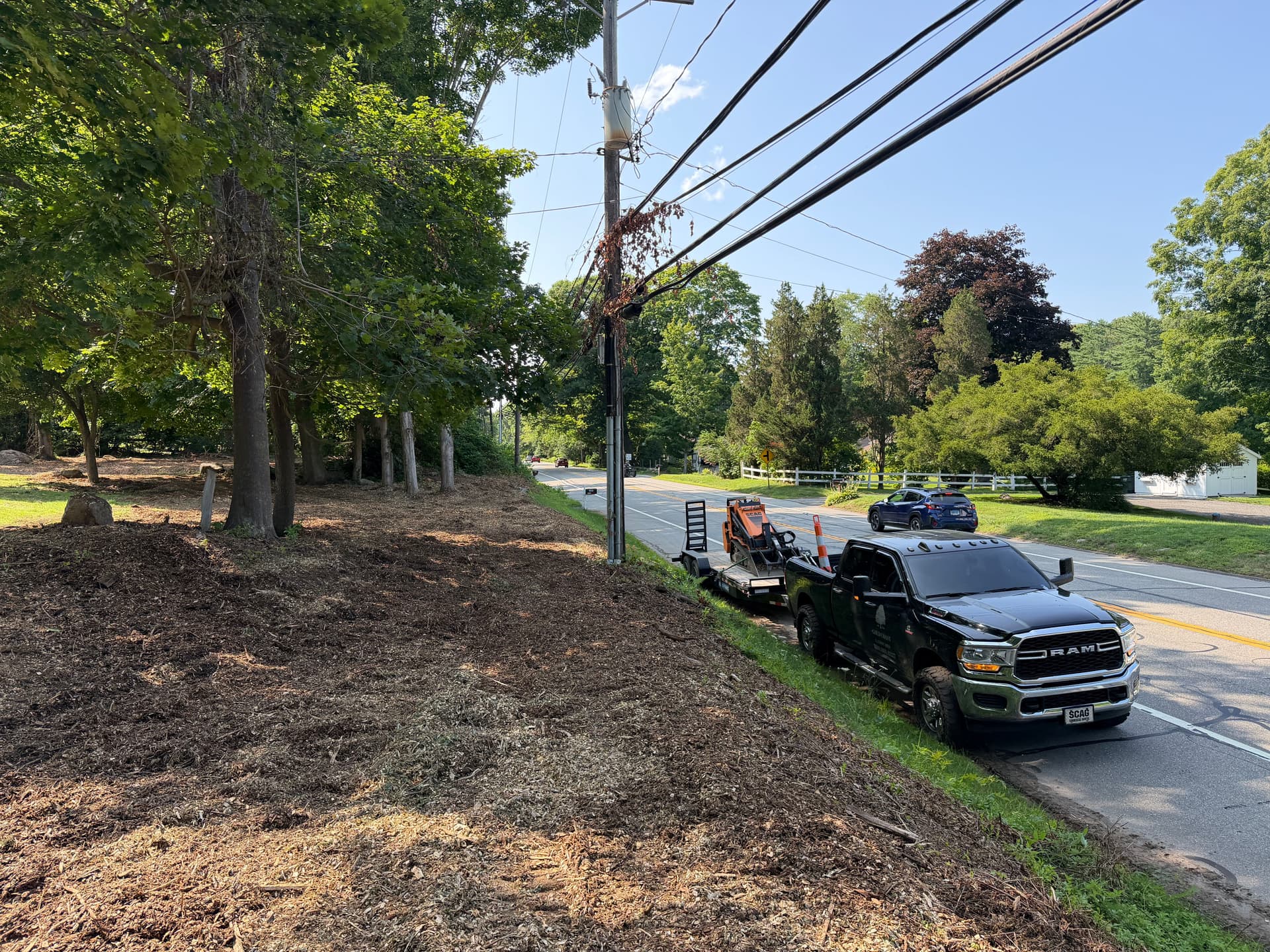 Gallery photos for Brush Clearing, Boulder Wall, and Fresh Wood Chips - Full Outdoor Overhaul: Image #3