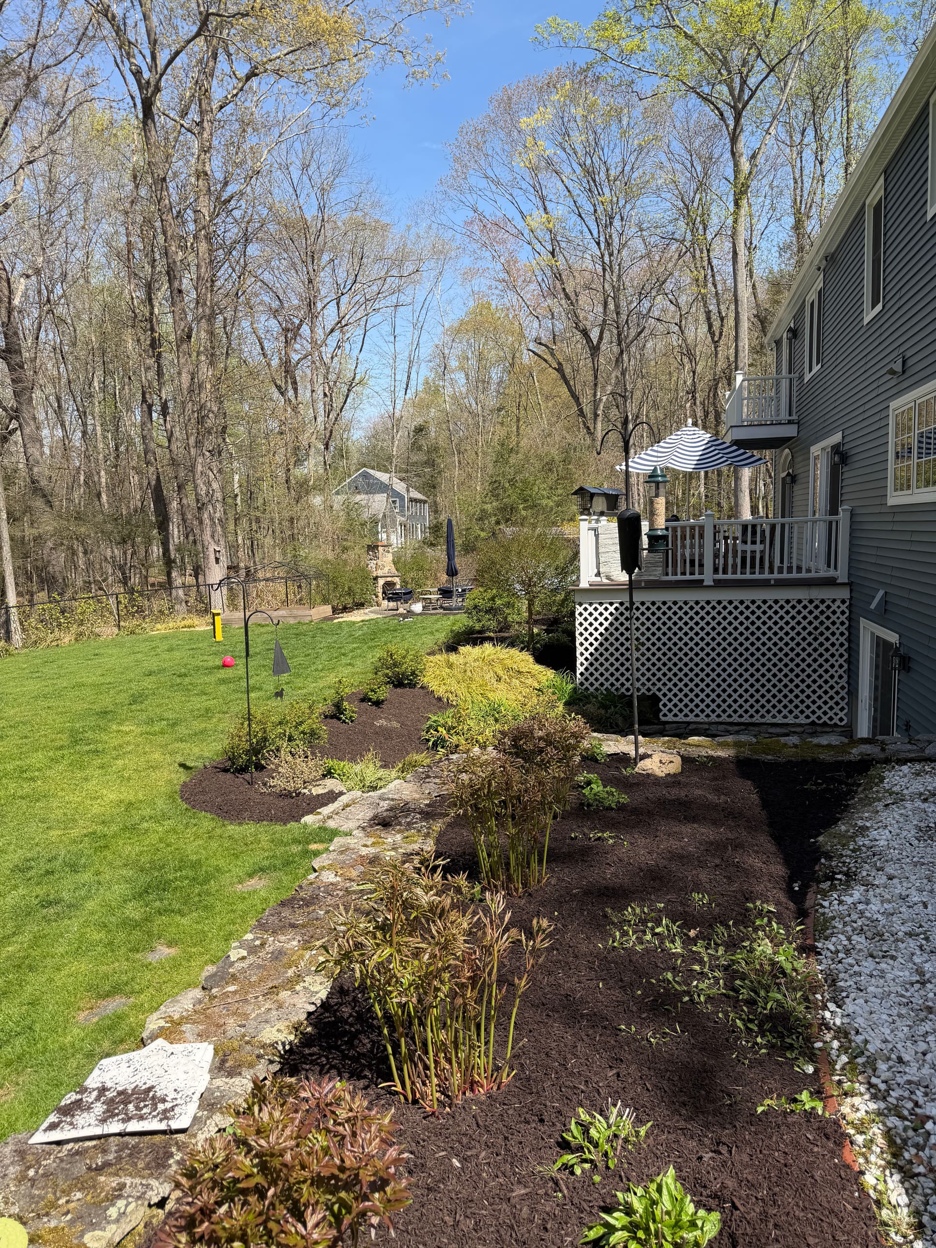 Gallery photos for Fresh Mulch Installation Pulls This Killingworth Property Together: Image #3
