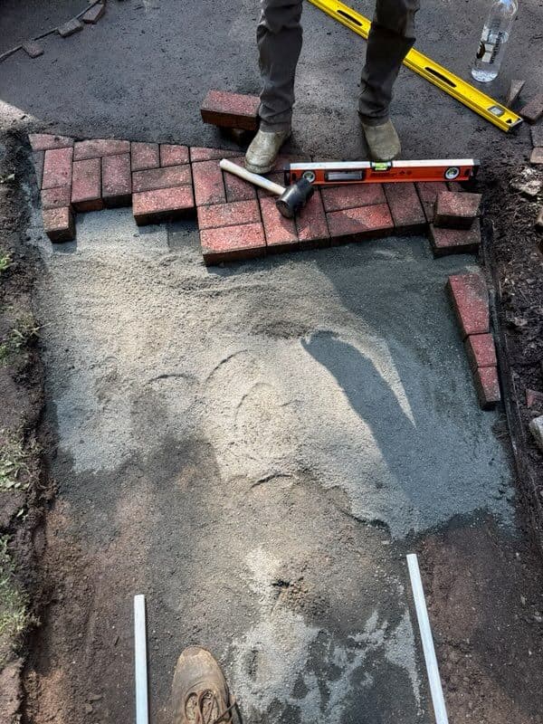 Seamless Brick Walkway Installation image