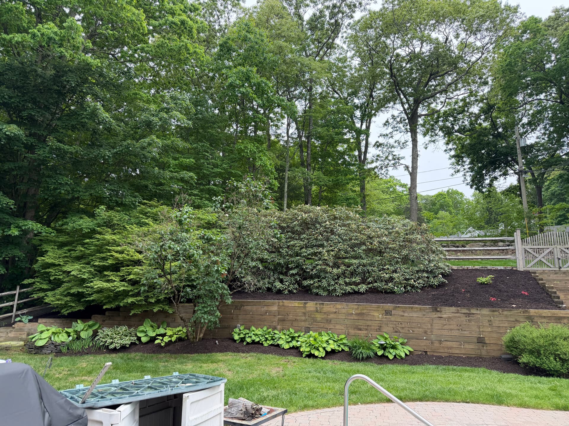 Gallery photos for Fresh Mulch Install Brings Madison CT Landscape Back to Life: Image #1