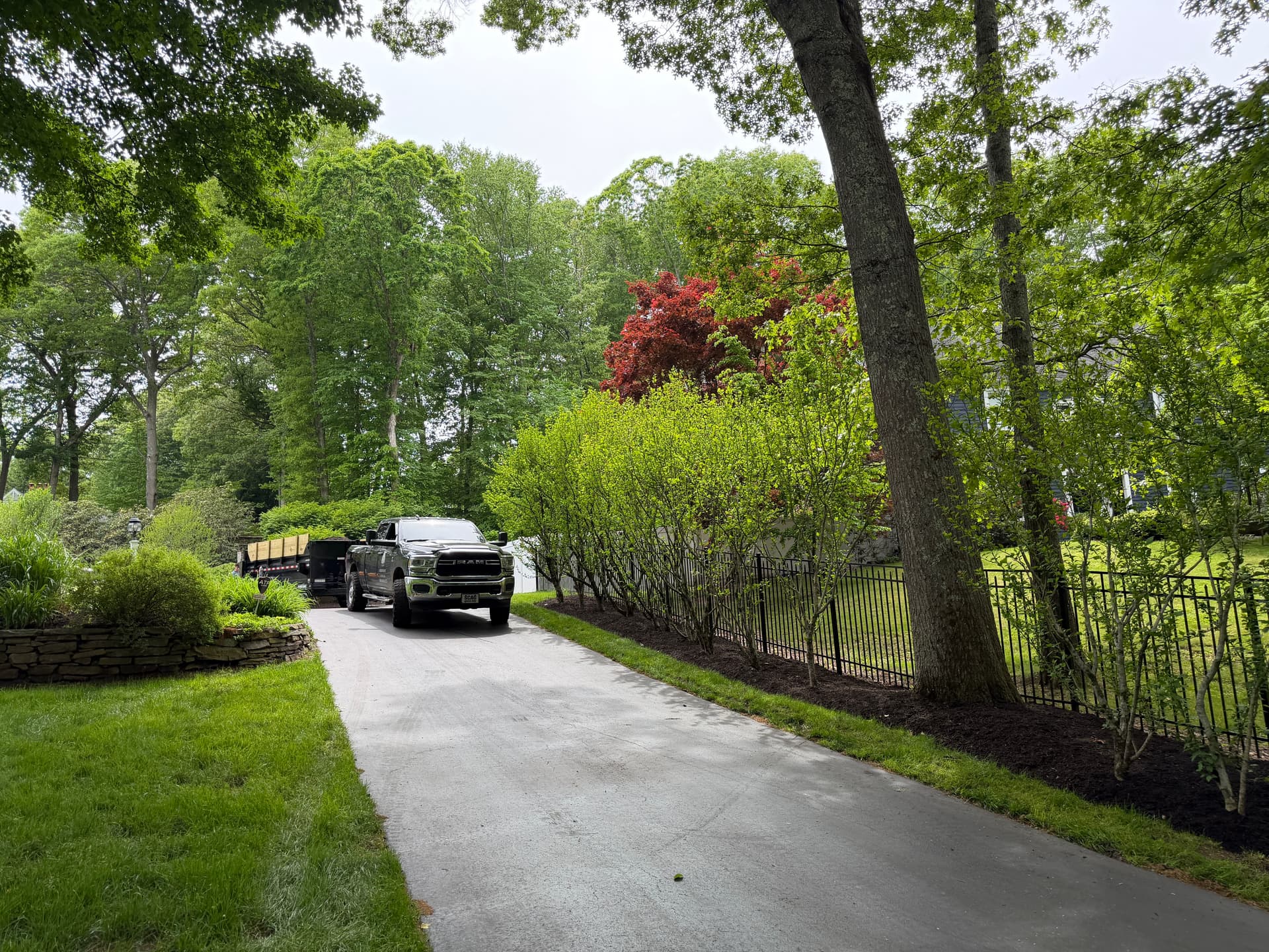 Gallery photos for Fresh Mulch Install Brings Madison CT Landscape Back to Life: Image #3
