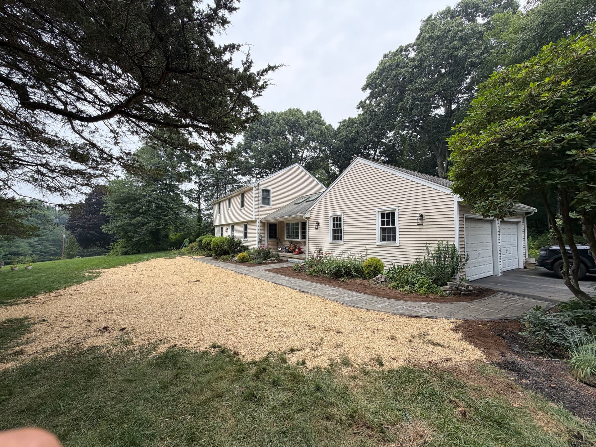 Gallery photos for Paver Walkway Installation Gives This Madison CT Home a Polished Entry: Image #3